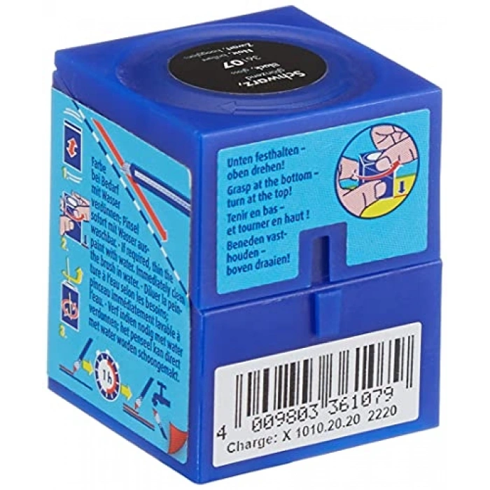 Su Bazlı Maket Boyası - 18 Ml, Siyah Parlak Renk