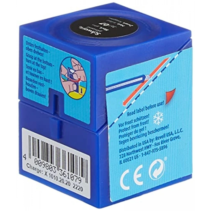 Su Bazlı Maket Boyası - 18 Ml, Siyah Parlak Renk