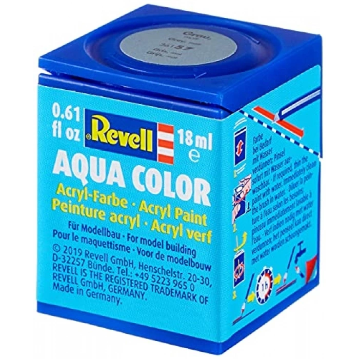 Su Bazlı Maket Boyası, Gri Mat 18 ml