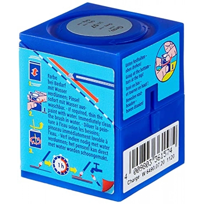 Su Bazlı Maket Boyası, Gri Mat 18 ml