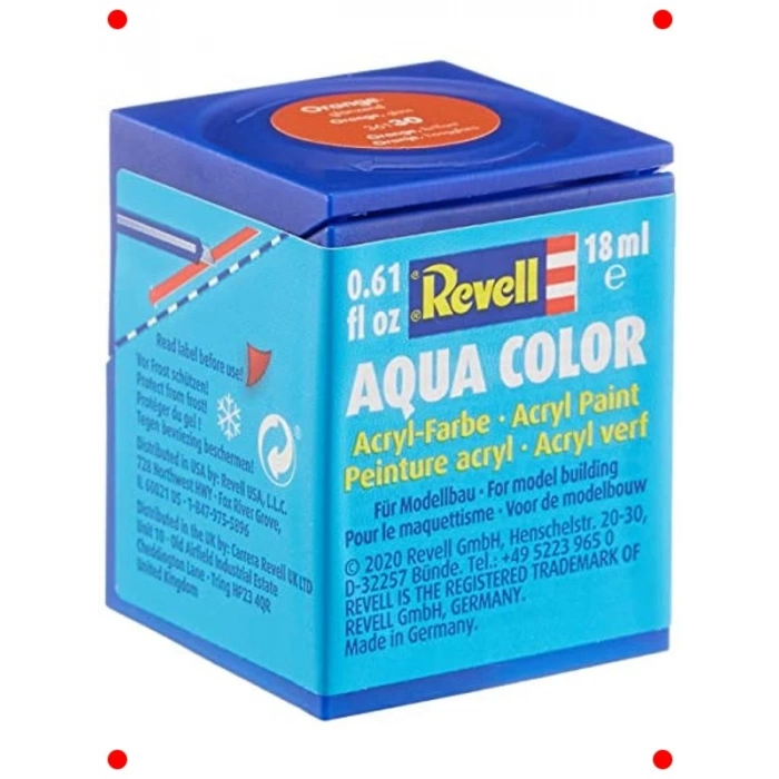 Su Bazlı Maket Boyası Turuncu Parlak 18 Ml