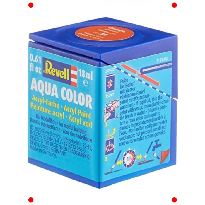 Su Bazlı Maket Boyası Turuncu Parlak 18 Ml