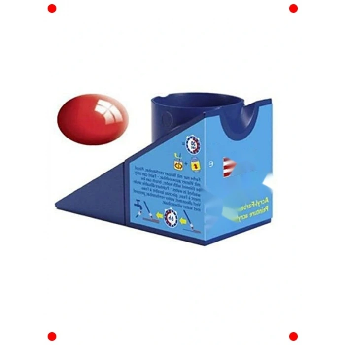 Su Bazlı Maket sı | Parlak Ateş Kırmızısı