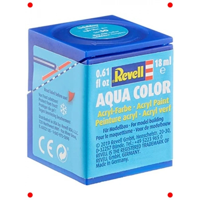 Su Bazlı Parlak Açık Mavi Maket Boyası (18ml)