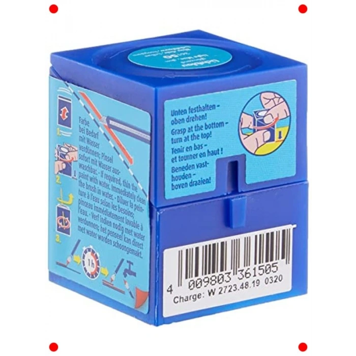 Su Bazlı Parlak Açık Mavi Maket Boyası (18ml)