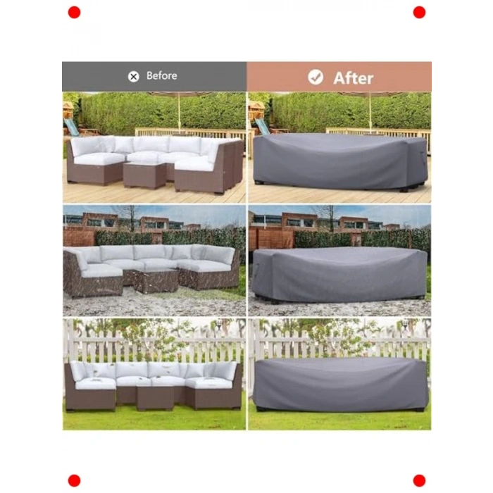 Su Geçirmez Bahçe Mobilyası Koruma Örtüsü (200x160x80)