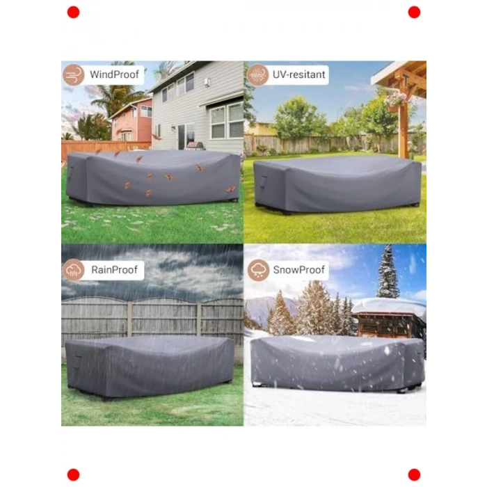 Su Geçirmez Bahçe Mobilyası Koruma Örtüsü