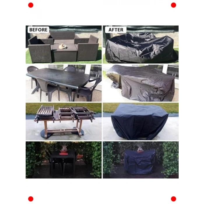 Su Geçirmez Bahçe Mobilyası Koruma Örtüsü