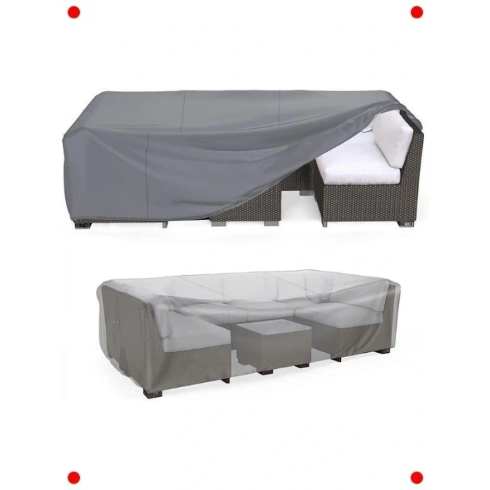 Su Geçirmez Bahçe Mobilyası Örtüsü (Gri)