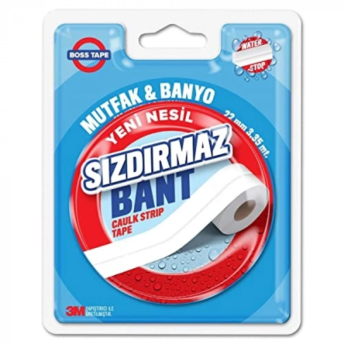 Su Geçirmez Bant, 22 mm x 3.35 m, Beyaz Renk