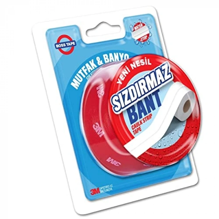 Su Geçirmez Bant, 22 mm x 3.35 m, Beyaz Renk