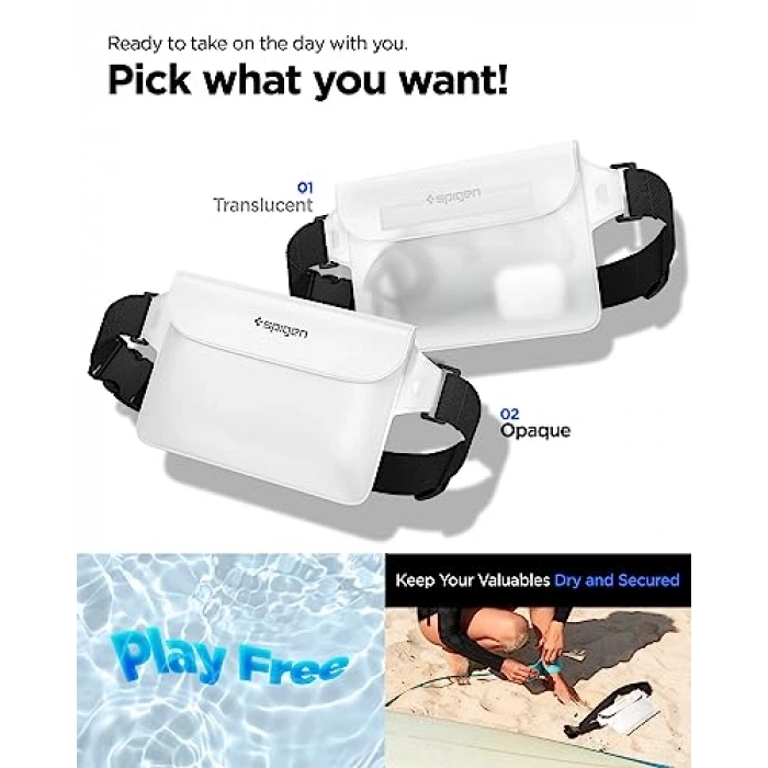 Su Geçirmez Bel Çantası, 2 Adet, Kullanışlı ve Şık