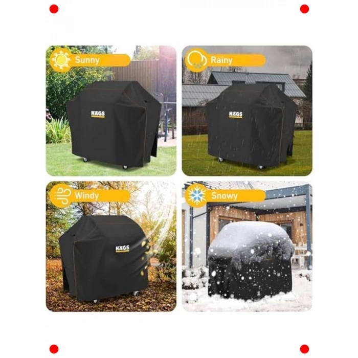 Su Geçirmez Dış Mekan Mangal Koruma Örtüsü