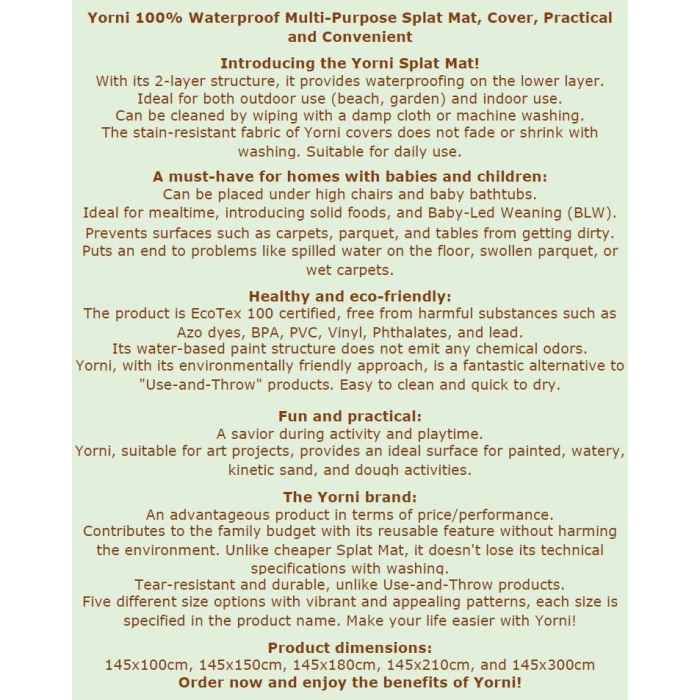 Su Geçirmez Masa Örtüsü, Ekoteks Sertifikalı