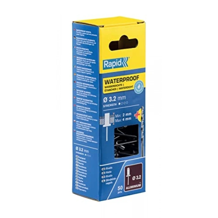 Su Geçirmez Matkap Ucu, 3.2x8 mm Perçin