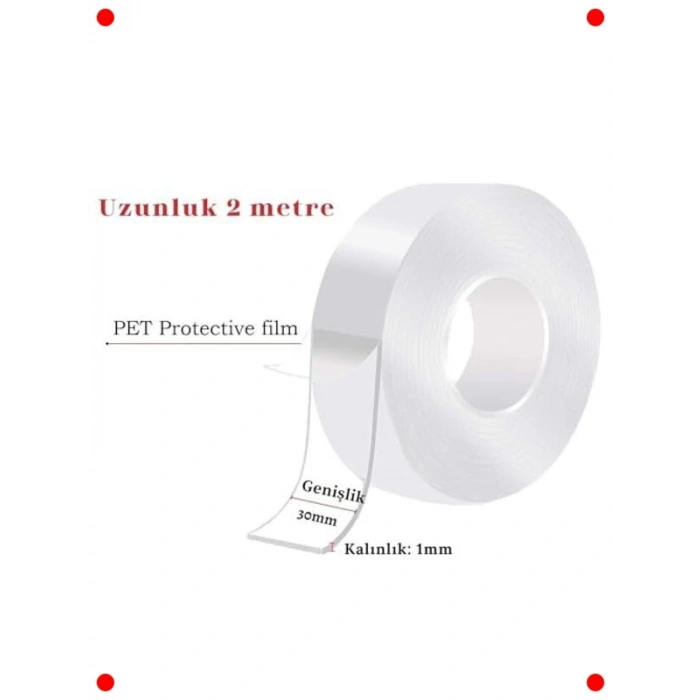 Su Geçirmez Şeffaf Nano Bant - 2 Metre, Ekstra Güçlü