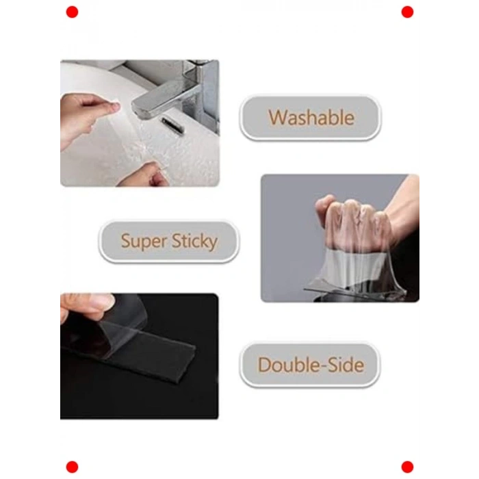 Su Geçirmez Şeffaf Nano Bant - 2 Metre, Ekstra Güçlü