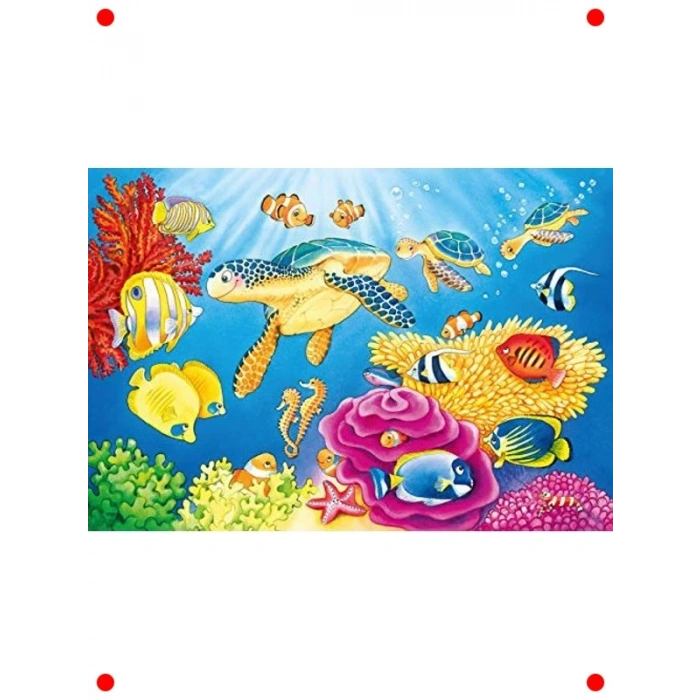 Sualtı Dünyası Yapbozu - 2x24 Parça Çocuk Puzzle