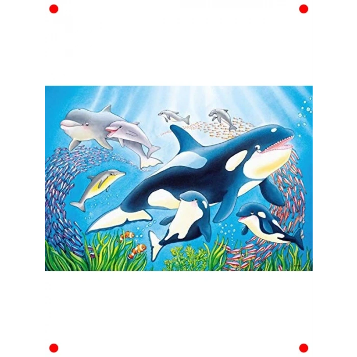 Sualtı Dünyası Yapbozu - 2x24 Parça Çocuk Puzzle