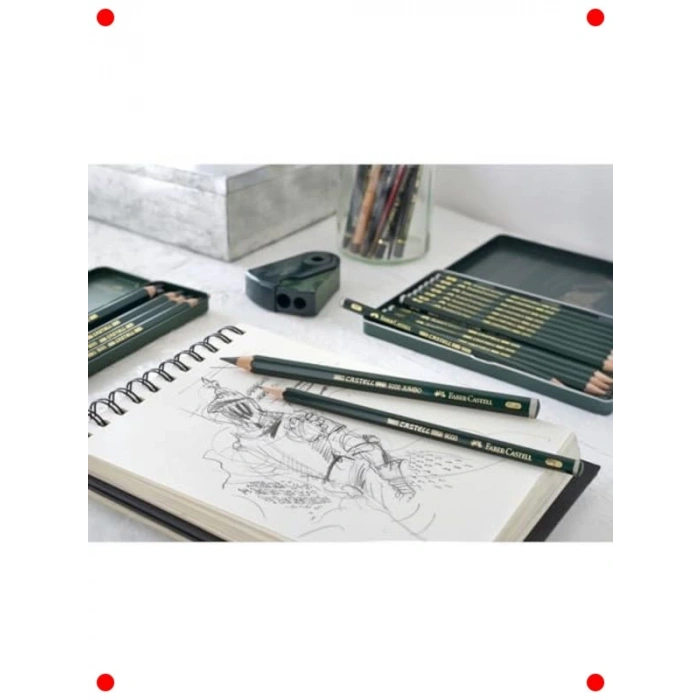 Suda Çözünür Grafit Kalem Seti 5li - Metal Kutu