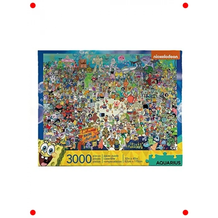Sünger Bob Temalı Dev Yapboz - 3000 Parça Eğlence