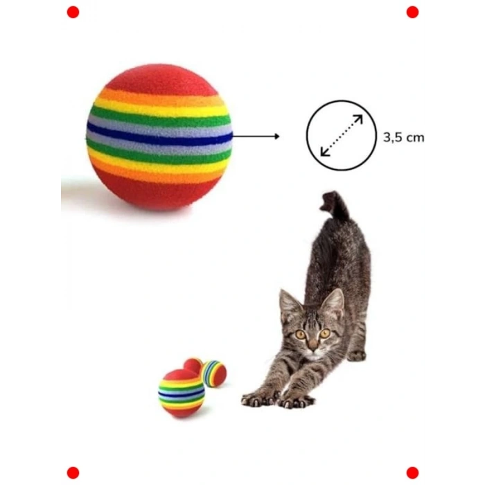 Sünger Çiğneme ve Oyun Topları (4 Adet) - Kedi & Köpek