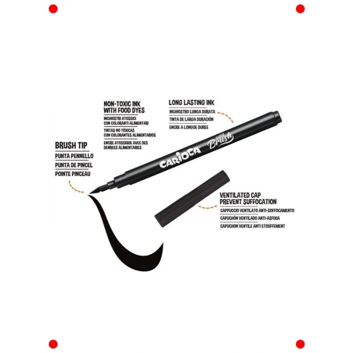 Süper Fırça Keçeli Boya Kalemi Seti 20li