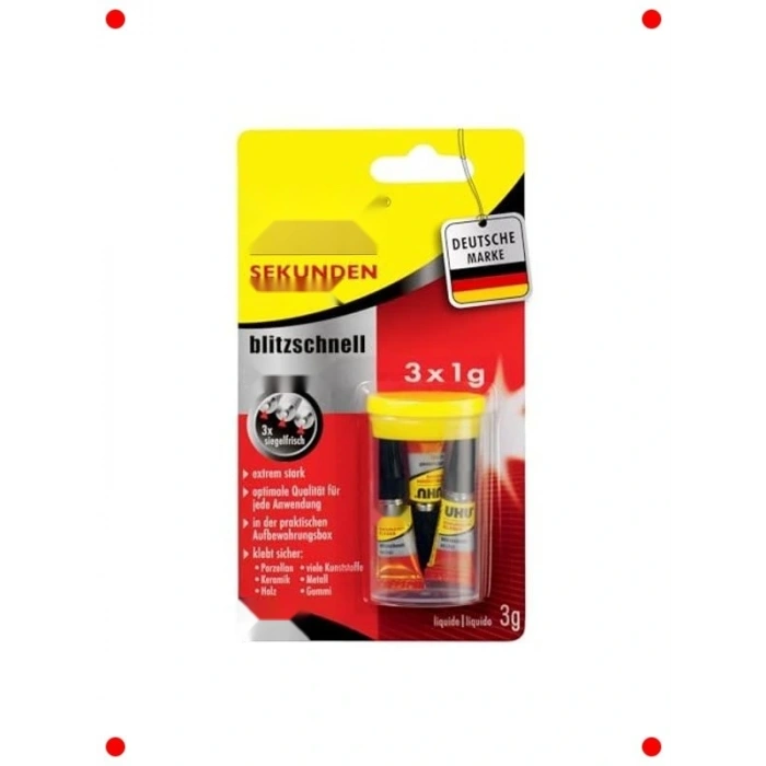 Süper Güçlü Mini Yapıştırıcı Seti, 3 Adet