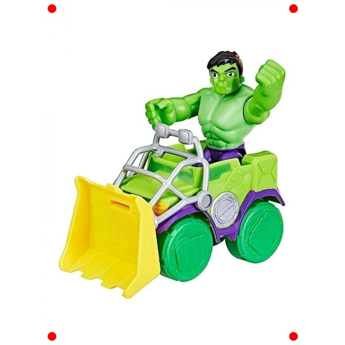 Süper Kahraman Araç ve Figür Seti - Hulk