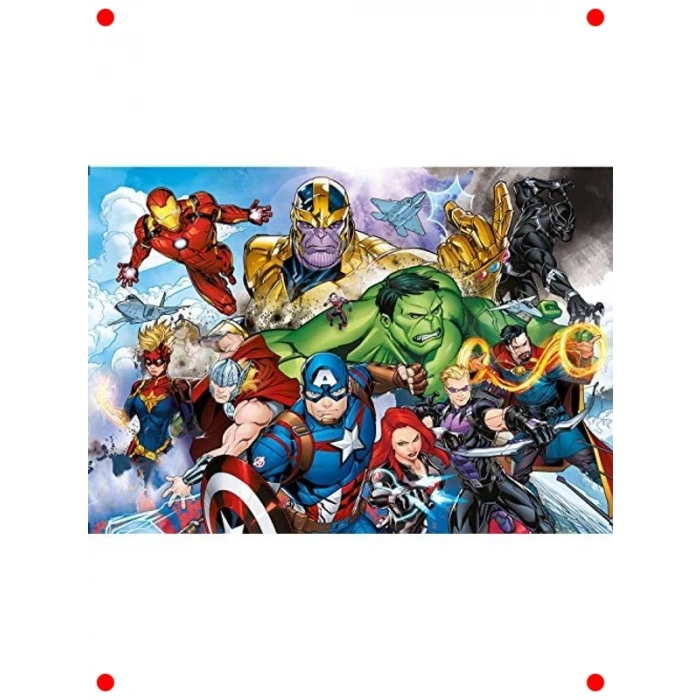 Süper Kahramanlar Temalı Yapboz - 104 Parça