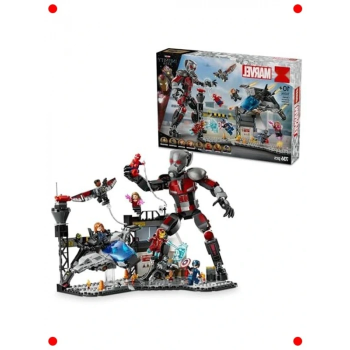 Süper Kahramanlar Yapım Seti – 8 Minifigürlü Savaş