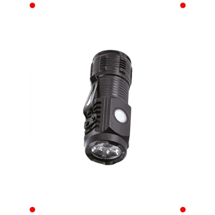 Süper Parlak 500 Lümen LED El Feneri - USB-C Şarjlı