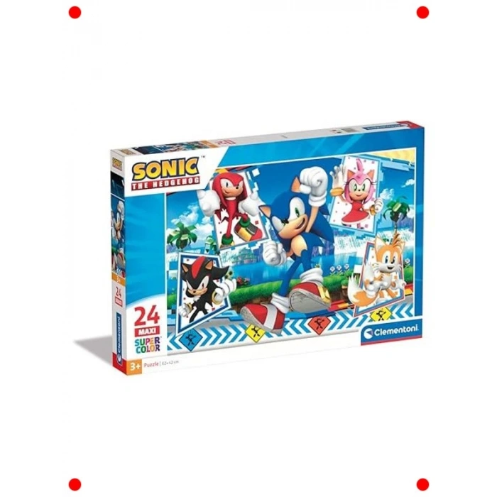 Süper Sonic Çocuk Puzzle - 24 Parça