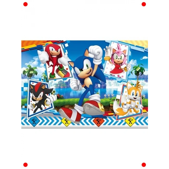 Süper Sonic Çocuk Puzzle - 24 Parça