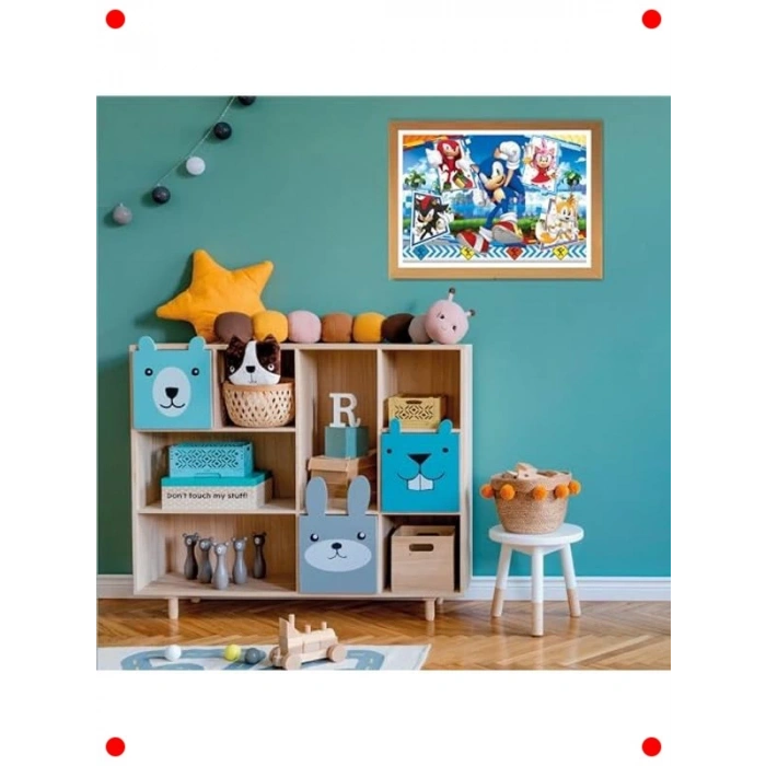 Süper Sonic Çocuk Puzzle - 24 Parça