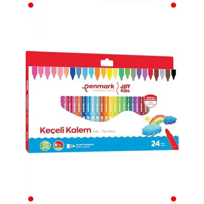 Süper Yıkanabilir Keçeli Kalem Seti (24lü)