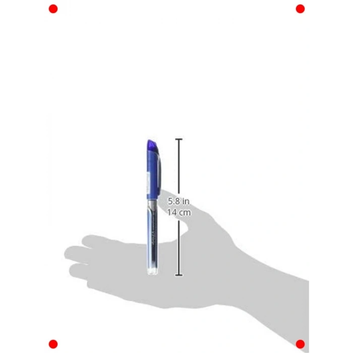 Sürekli Akışlı Jel Kalem, Mavi Mürekkep
