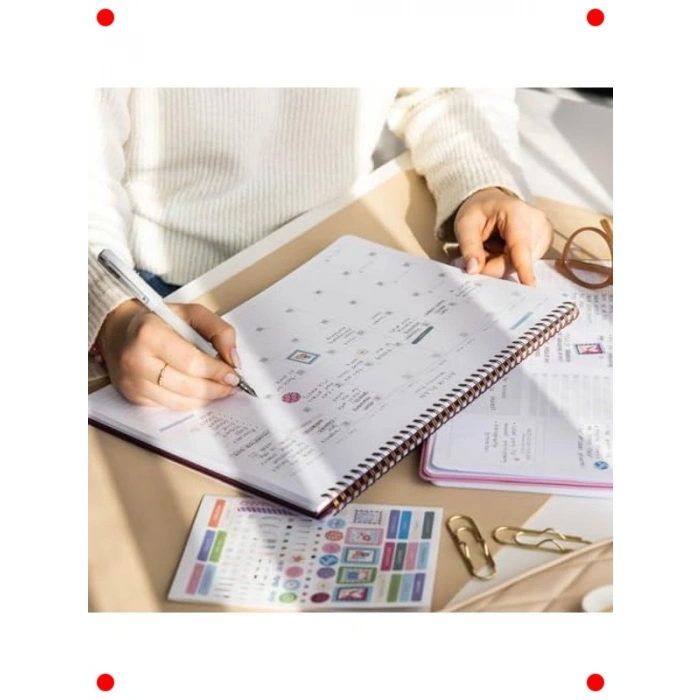 Süresiz Haftalık Spiralli Masaüstü Planlayıcı