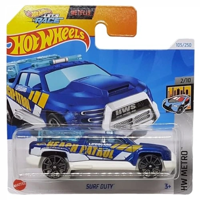 Surf Duty Temalı Hot Wheels Arabası, Eğlenceli Oyun