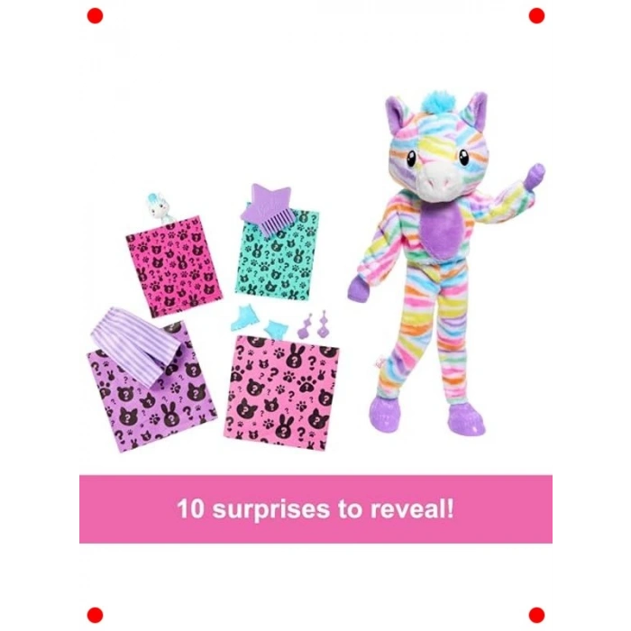 Sürpriz Kutulu Moda Bebeği - Zebra Desenli Serisi