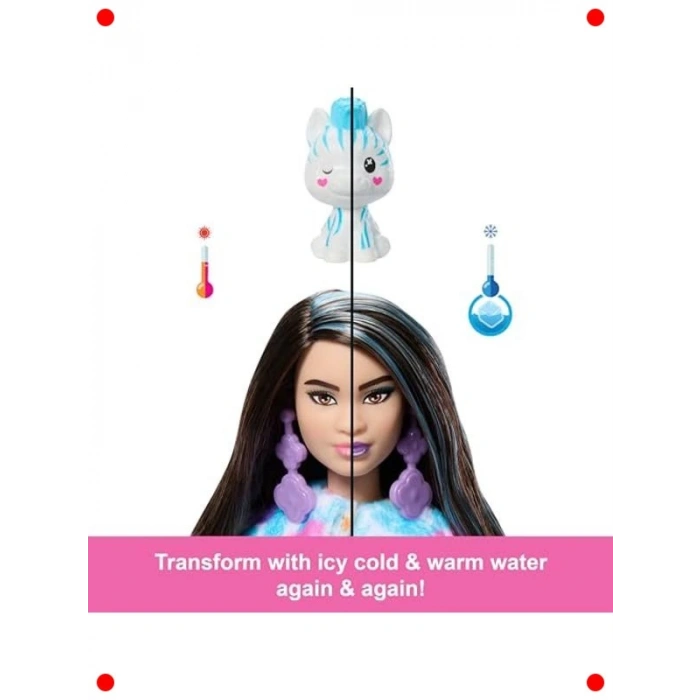 Sürpriz Kutulu Moda Bebeği - Zebra Desenli Serisi