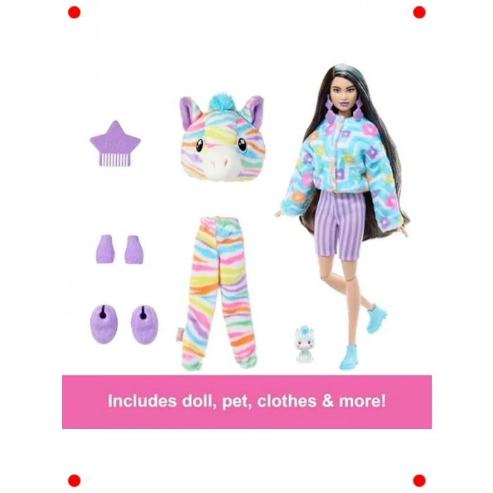 Sürpriz Kutulu Moda Bebeği - Zebra Desenli Serisi