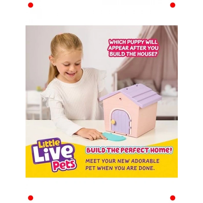 Sürpriz Yavru Köpek Kulübesi Oyun Seti - Pembe ve Mor