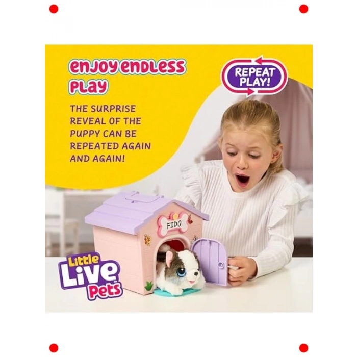 Sürpriz Yavru Köpek Kulübesi Oyun Seti - Pembe ve Mor