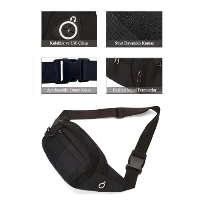Suya Dayanıklı Çapraz Askılı Çanta, Günlük Kullanım için Ideal