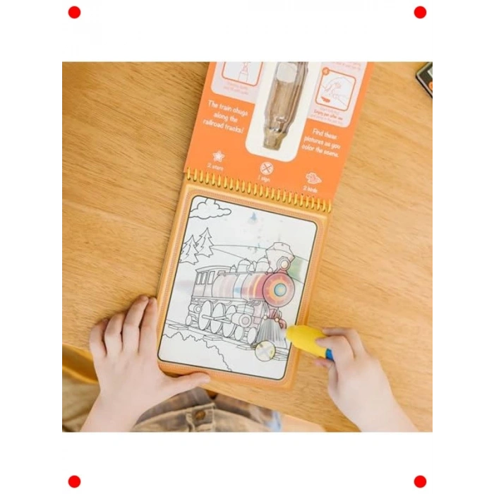 Suyla Boyama Kitabı - Araçlar Temalı Eğlence