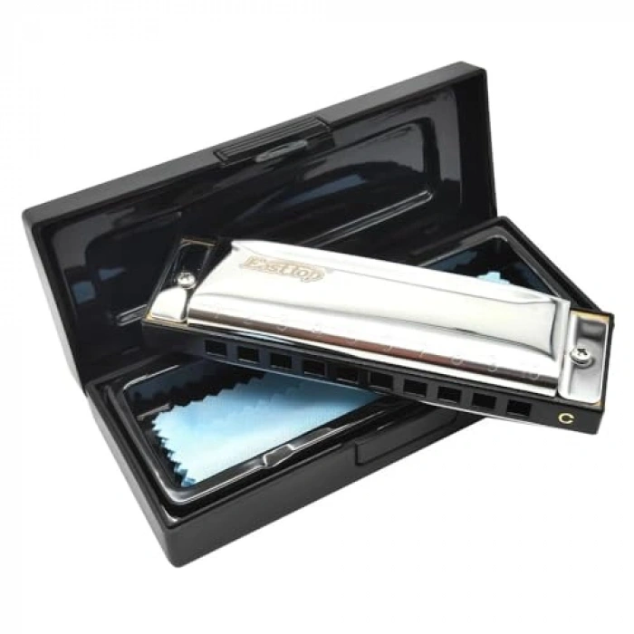 T10-3-D 10 Delikli Çelik Harmonica