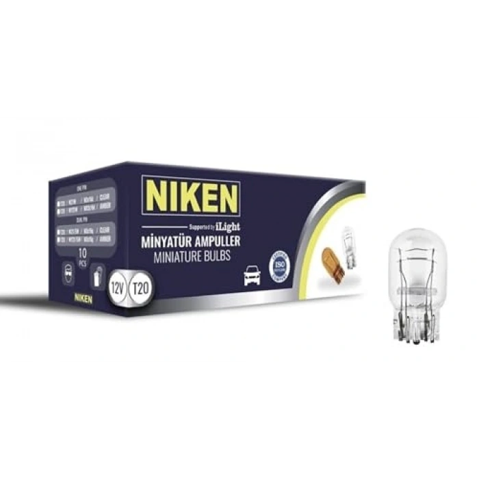 T20 Dipsiz Ampul, Tek Duy W21W W3x16d, 12V Voltaj