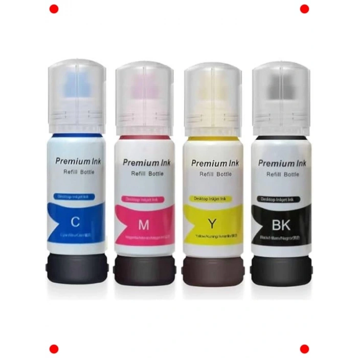 Tanklı Yazıcı İçin 4 Renk Mürekkep Takımı