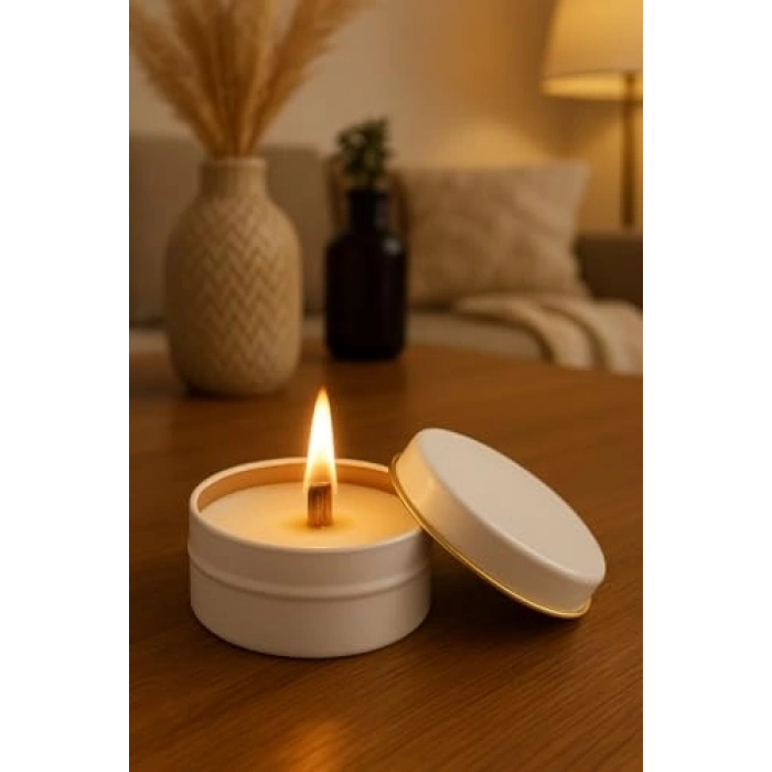 Tarçın Kokulu Teneke Mum, Paçuli&Bermot Karışımı